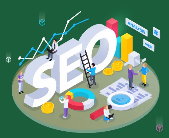 Affordable SEO Services in Kenya – Digiask Marketing Agency digital marketing poster showcasing growth analytics and keyword optimization